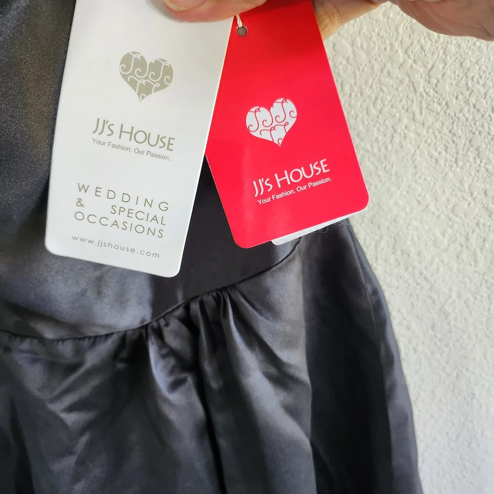 A-line One Shoulder Floor-Length Satin Bridesmaid/ Formal Dress - Picture 9 of 12